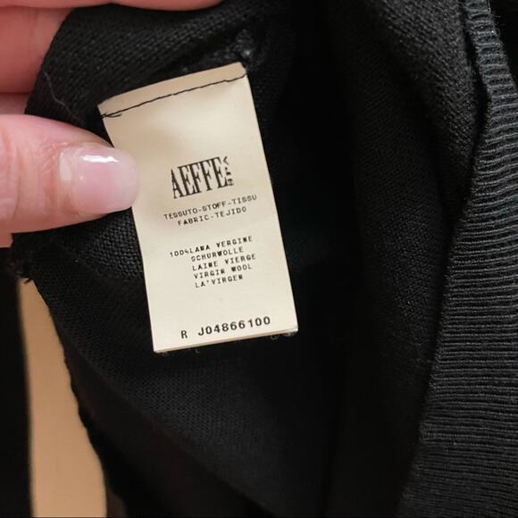 Moschino Black Virgin Wool Front Knot Mini Sweater Dress - Picture 9 of 9